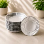 Silver Foil Disposable Small Paper Plates