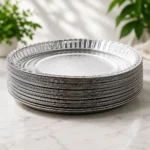 Silver Foil Disposable Patravali Paper Plates